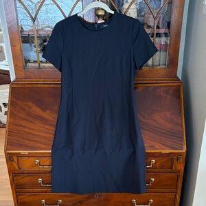 Theory Black Short Sleeve Dress